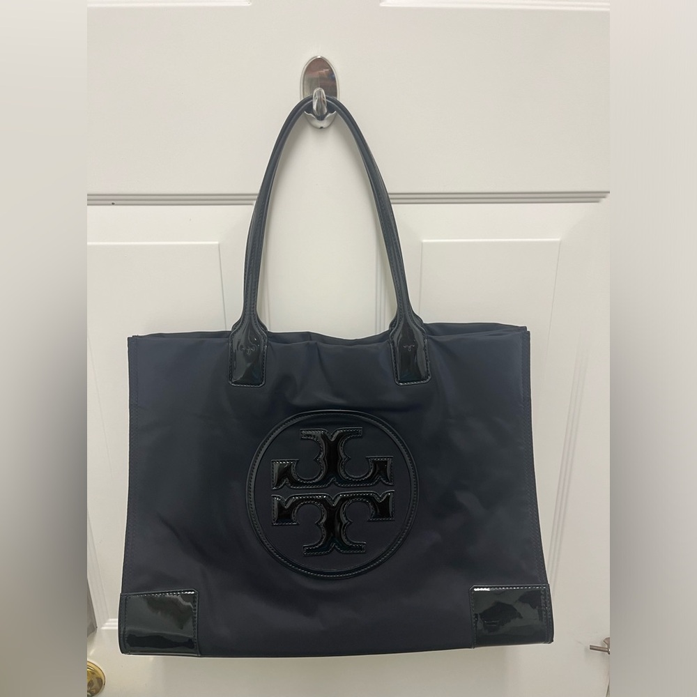 Tory Burch Black Ella Tote Bag